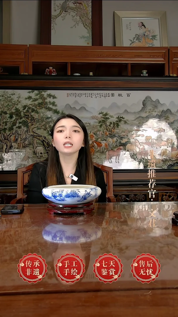 摆件陶景德镇陶瓷证书k192