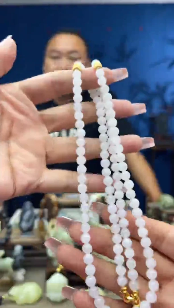 颈饰银S925镶嵌和田玉1