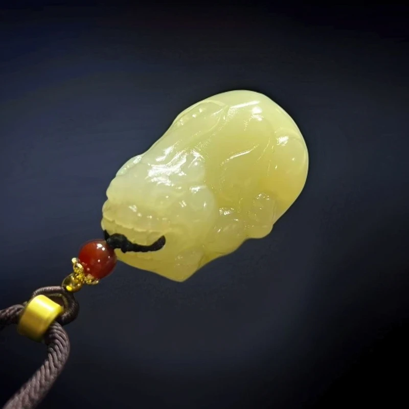 《蒋总抖音基地质检发货》天然貔貅玉吊坠