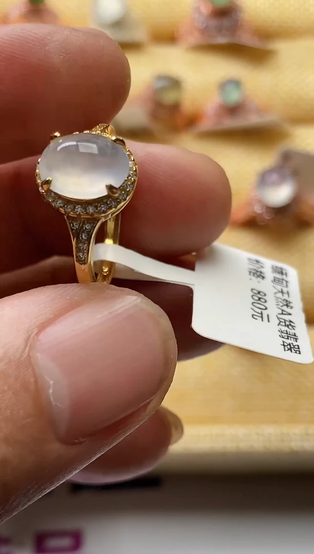 【闪购商品】翡翠戒指银S925镶嵌0000