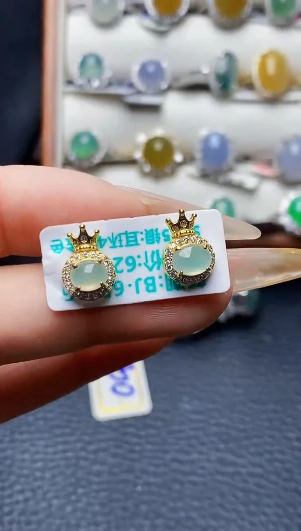 银S925镶嵌戒指翡翠1741