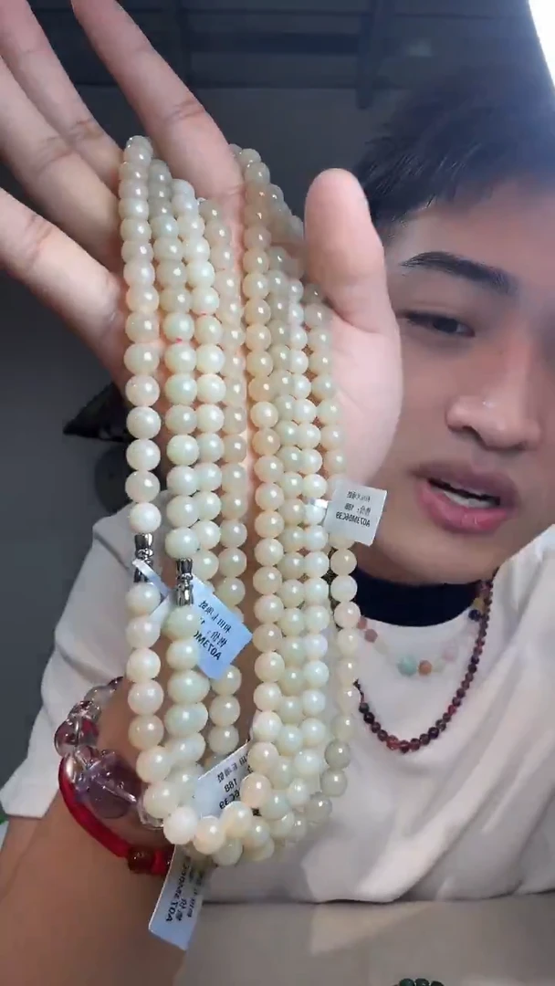 项链未镶嵌和田玉晶7309 约7mm 多样性发一件