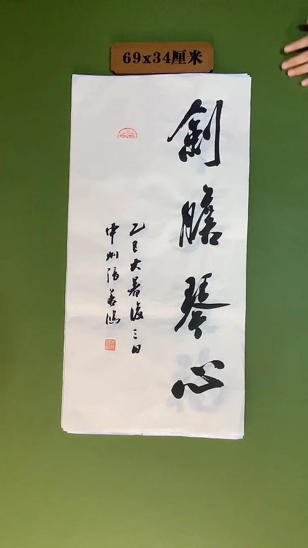 书法书法 张若鸿 尺寸69cm*34cm