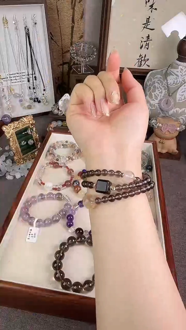 未镶嵌手串水晶胶花