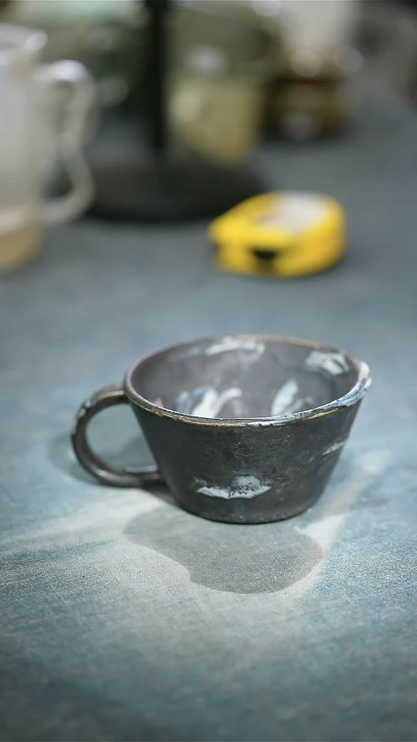 【闪购商品】碗浪鬼家釉绘柴烧 杯