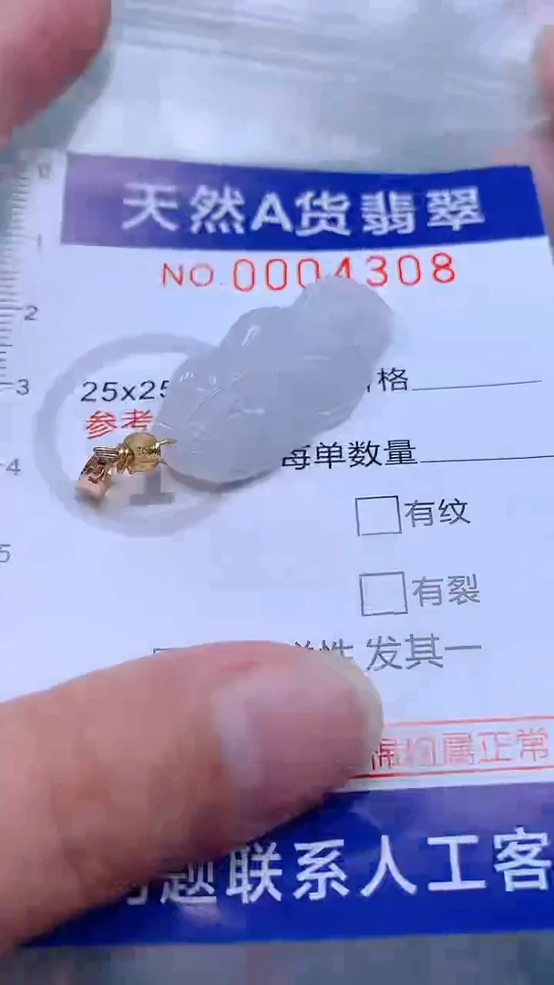 翡翠未镶嵌吊坠(不含链)1