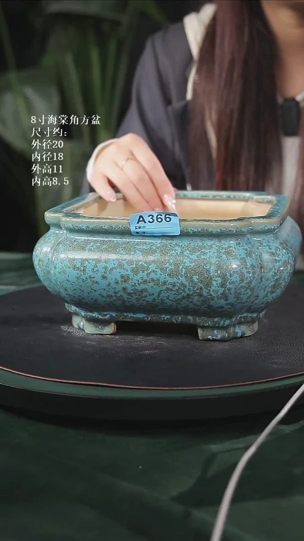 【石湾花盆】8.5寸海棠角366 家居级