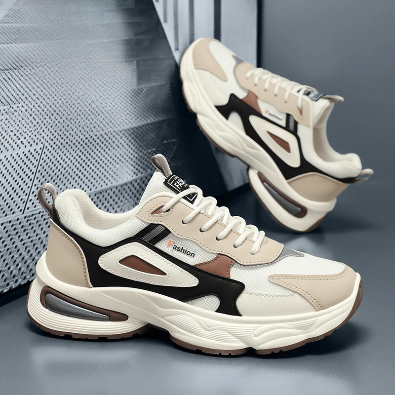 男鞋2024秋季运动鞋男款青少年时尚休闲跑步老爹潮鞋百搭男士潮流