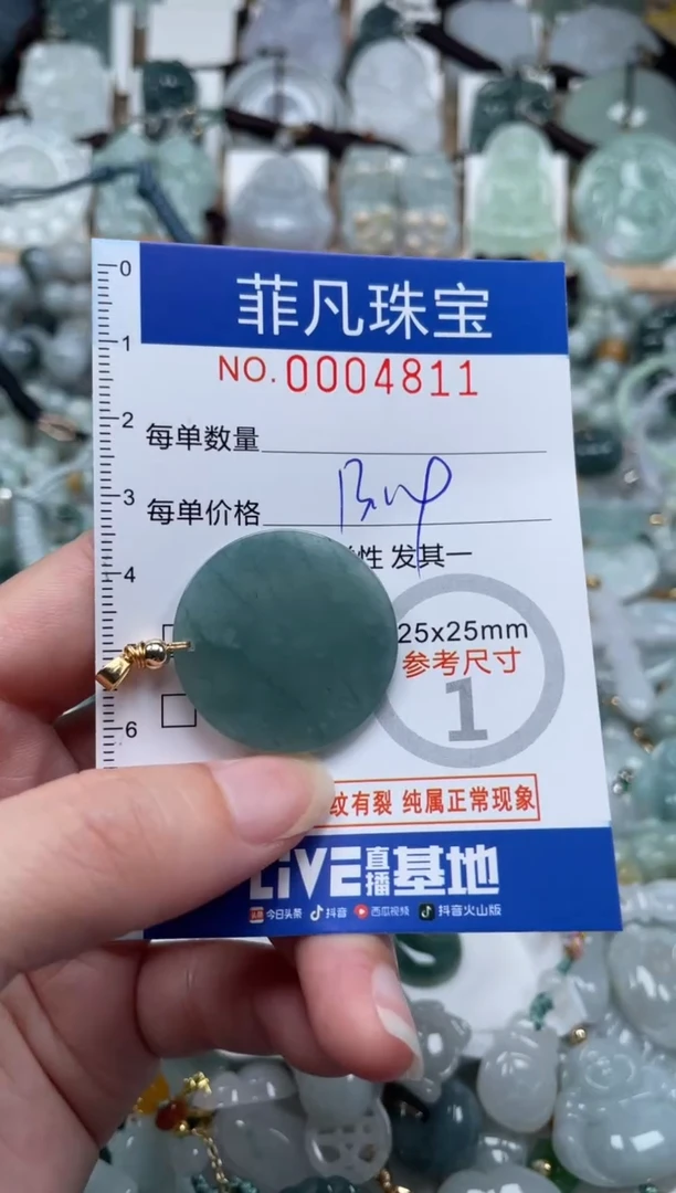 翡翠未镶嵌颈饰00..4811