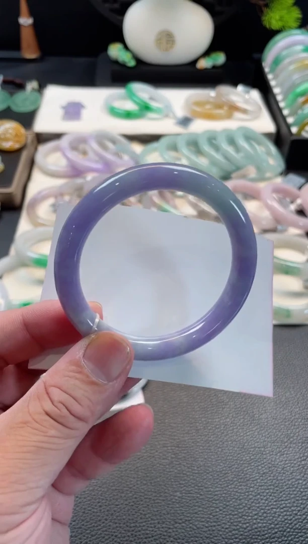 未镶嵌手镯翡翠54圈口