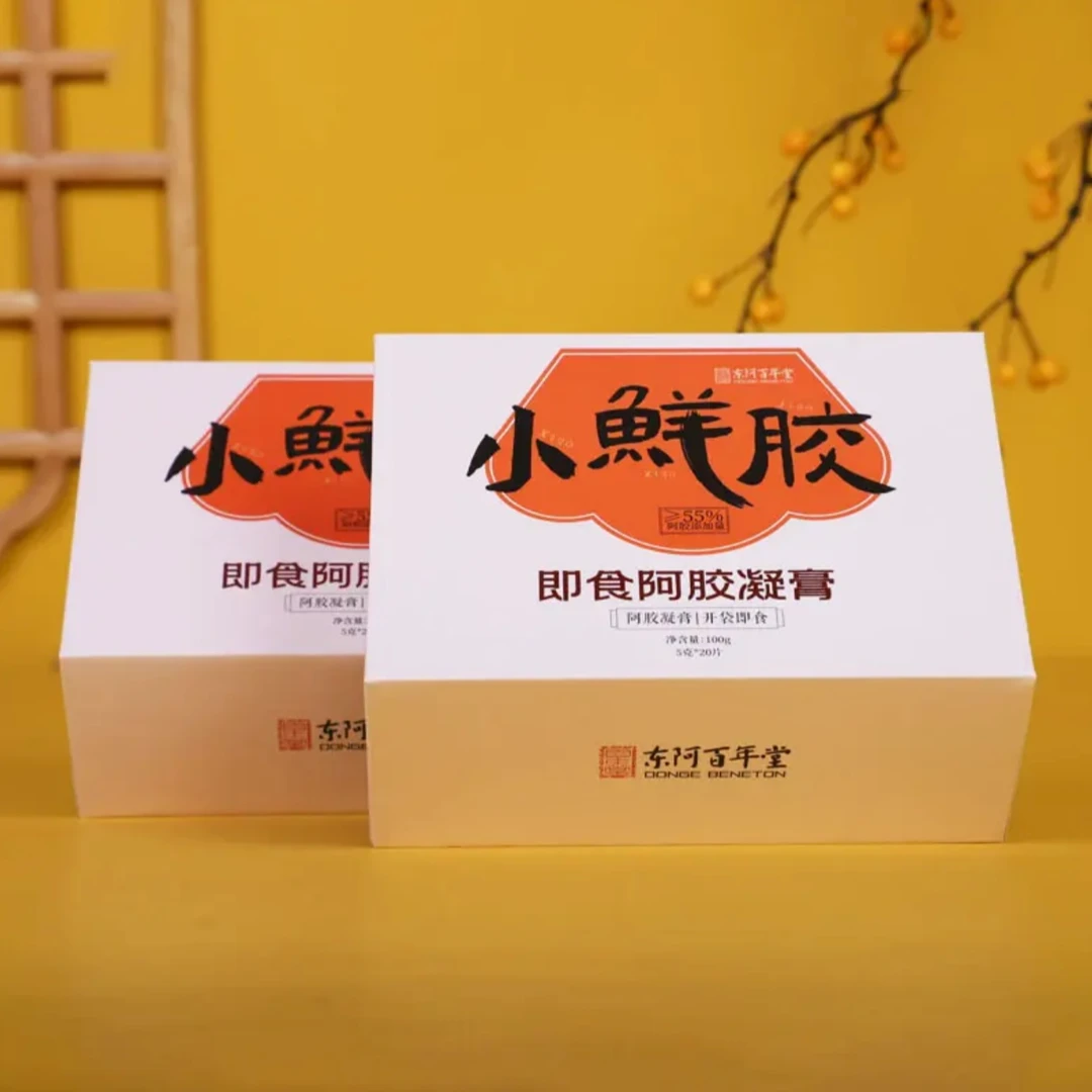 百年堂小鲜胶即食阿胶凝膏每盒100g