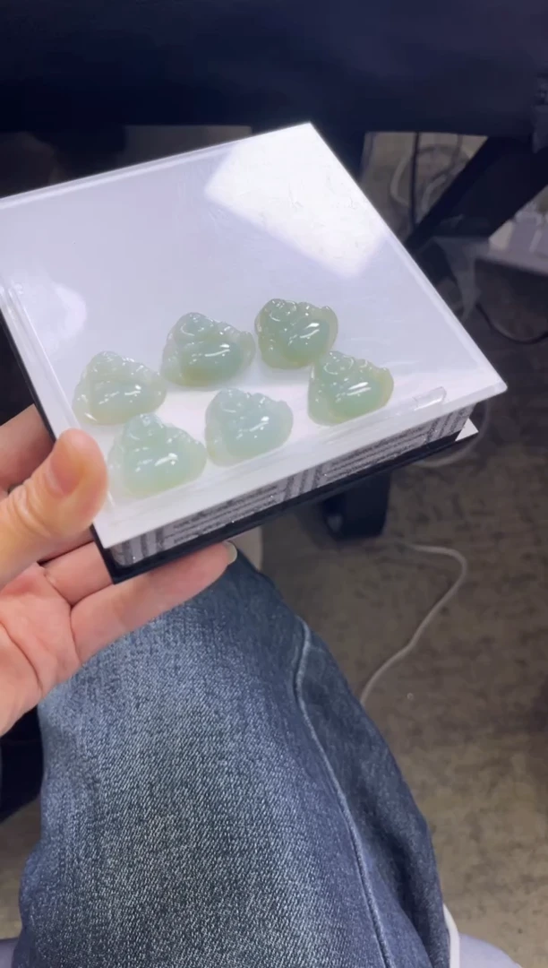 颈饰未镶嵌翡翠V62/多样性发一件/配绳子