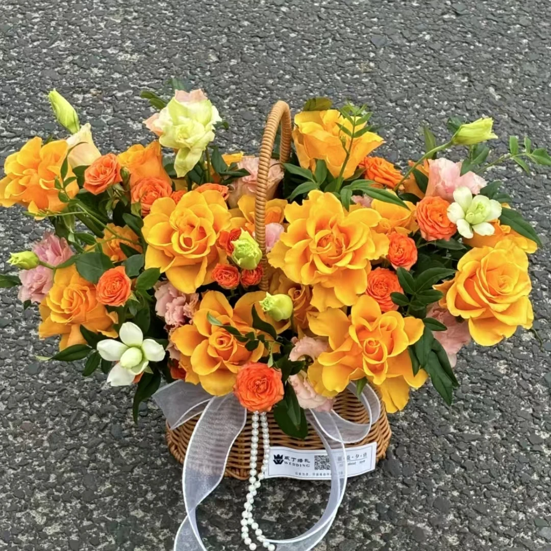 【橙芭比&太空】万事皆可“橙”北方玫瑰花期鲜花持久顺丰包邮