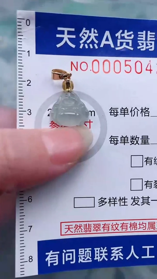 翡翠未镶嵌吊坠(不含链)1