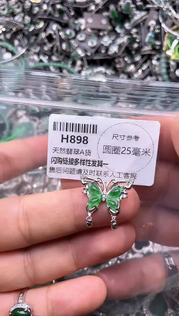翡翠未镶嵌颈饰H898吊坠