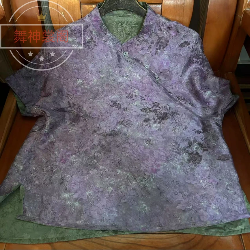 【北城南笙1274】双面双穿新中式小衫百搭减年龄