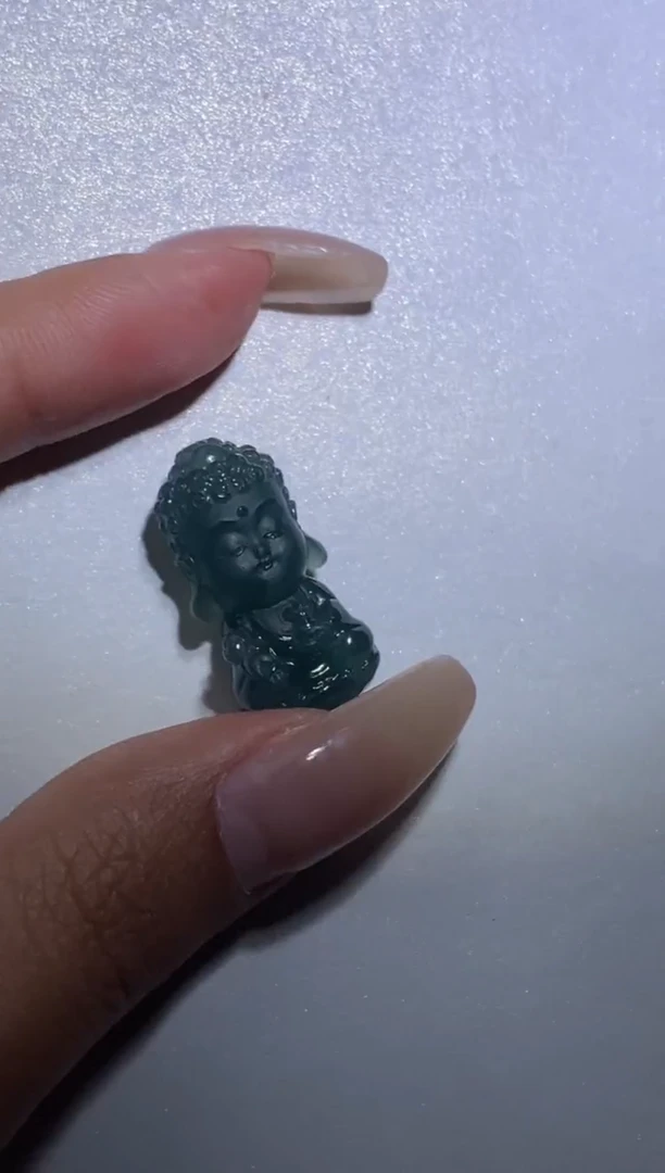 颈饰未镶嵌翡翠药师宝宝佛