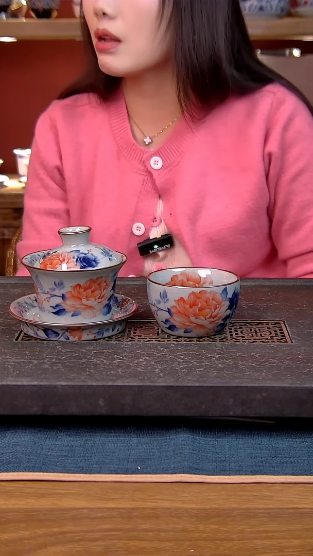 简装家用款2件套 老陶泥开片纹陶瓷茶具