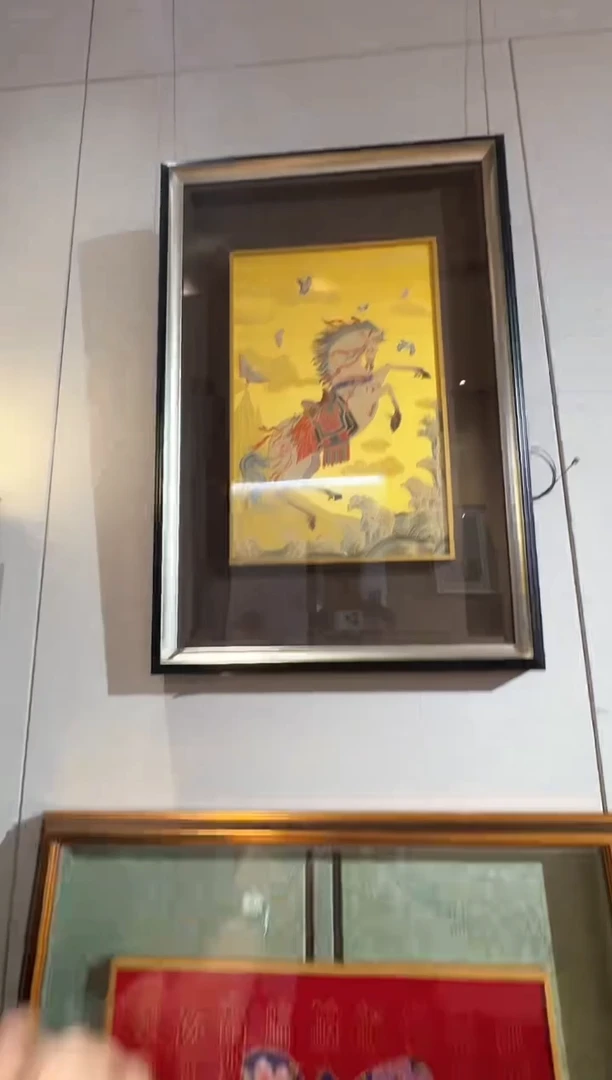 织绣周双喜老师“云锦《马到成功》”带收藏证书