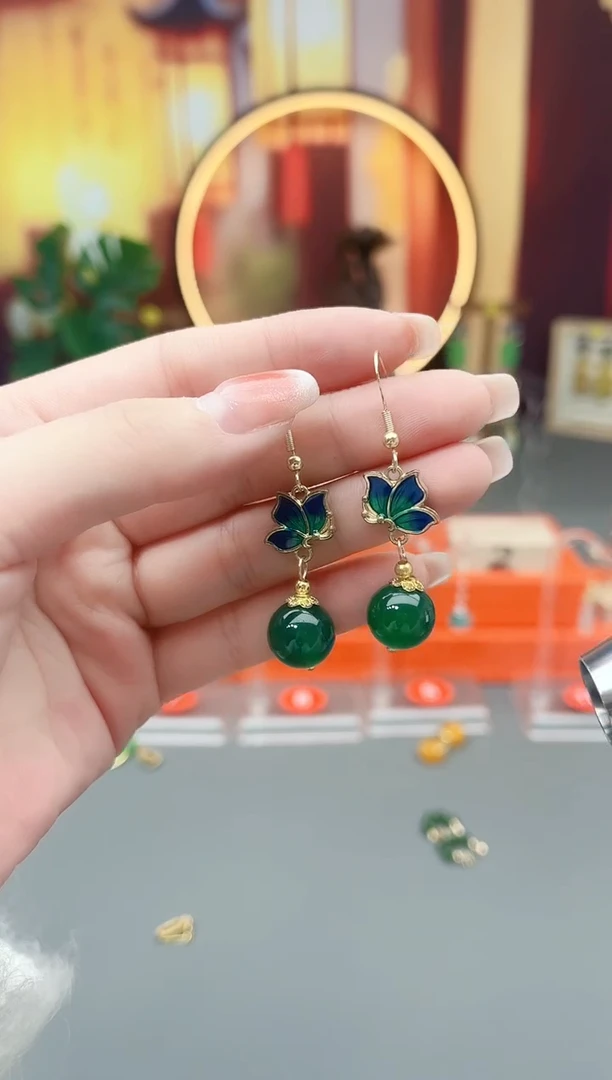 未镶嵌耳钉玛瑙/玉髓337