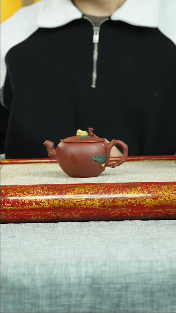 【闪购商品】紫砂茶壶佛手瓜 清水泥 俞志贤制