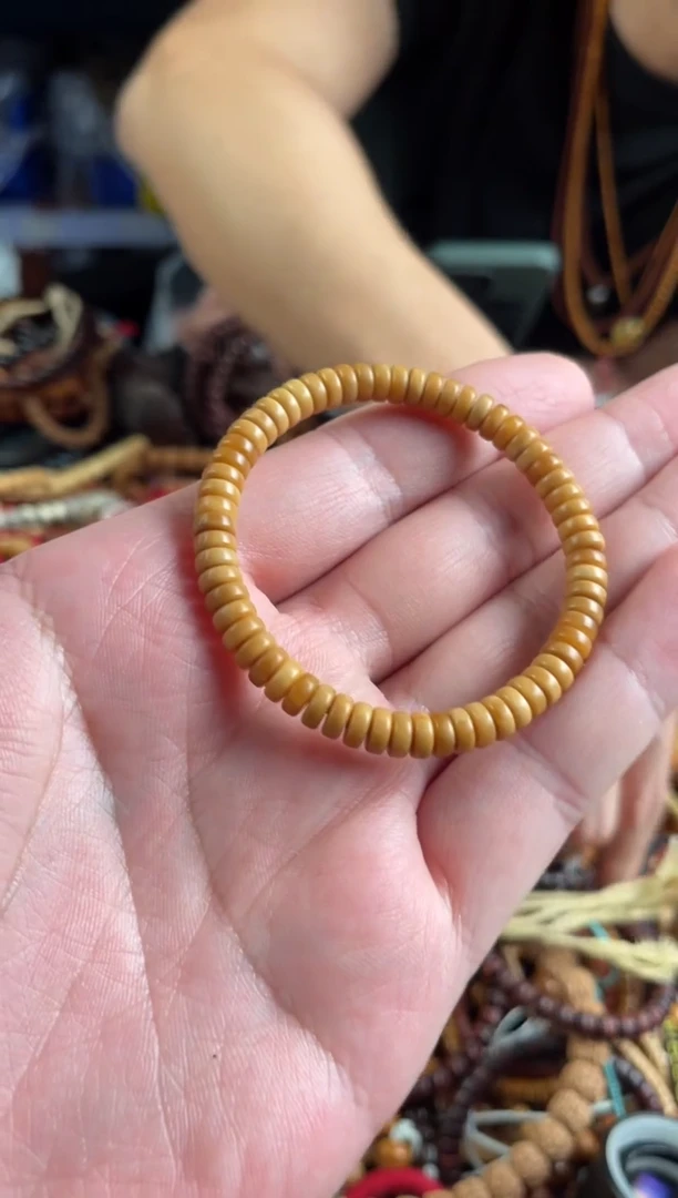 手串白玉菩提诚**善王胖子文玩工作室龙脊菩提定向