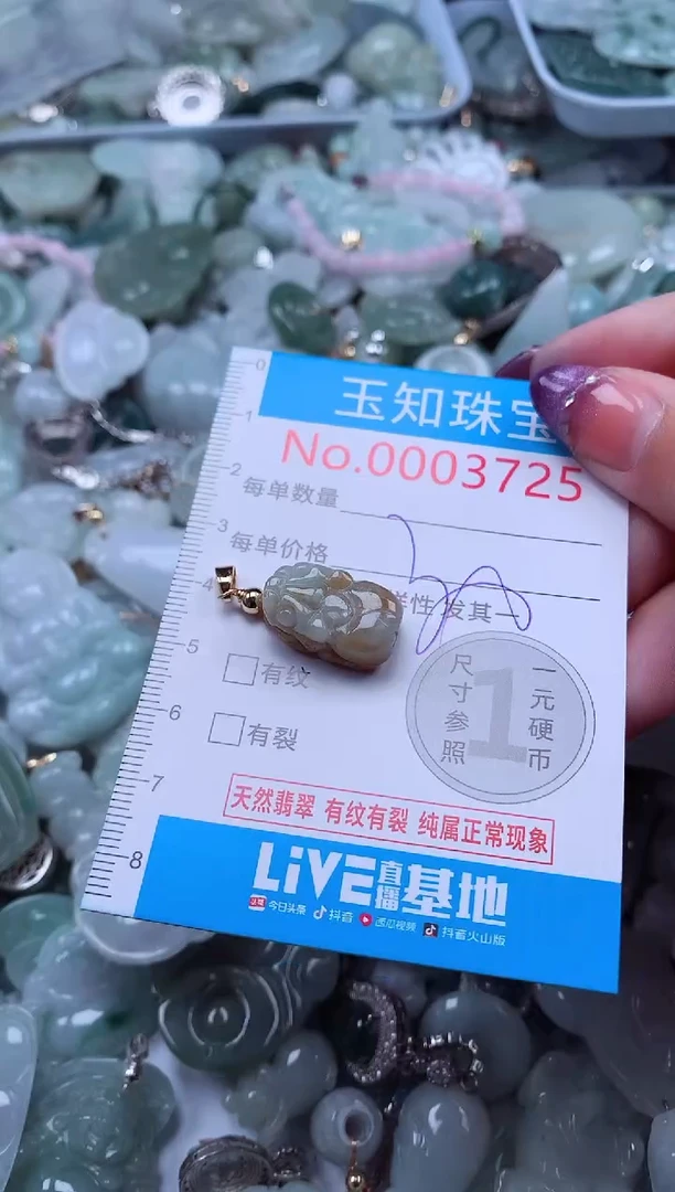 翡翠未镶嵌吊坠(不含链)3725