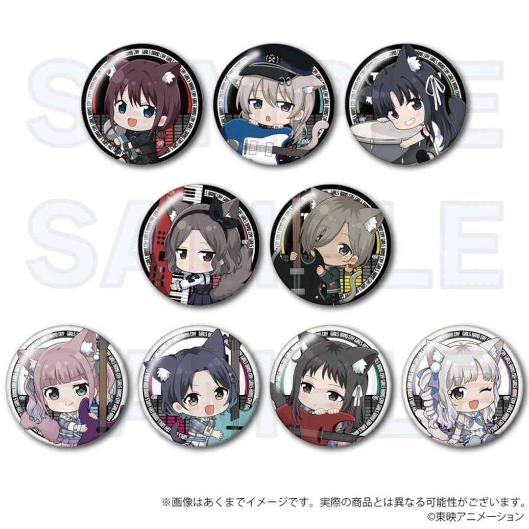 【代拆正版】哭泣少女乐队猫耳Q版徽章 YLINE联动周边 吧唧