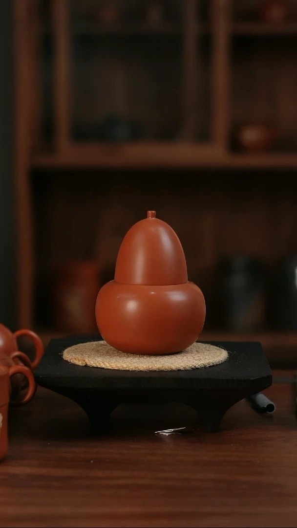 二生陶作微瑕福禄罐