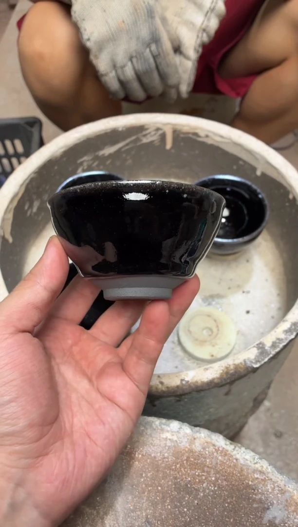 茶盏真柴烧建盏换点柴火