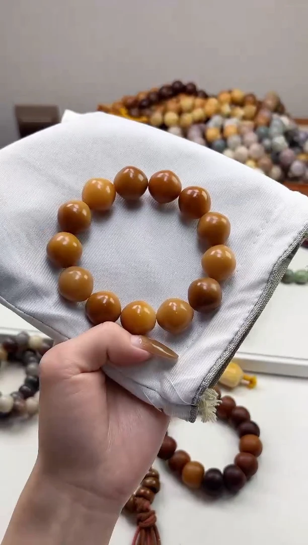 手串菩提根/象牙果沐s47干磨菱形珠18mm手串