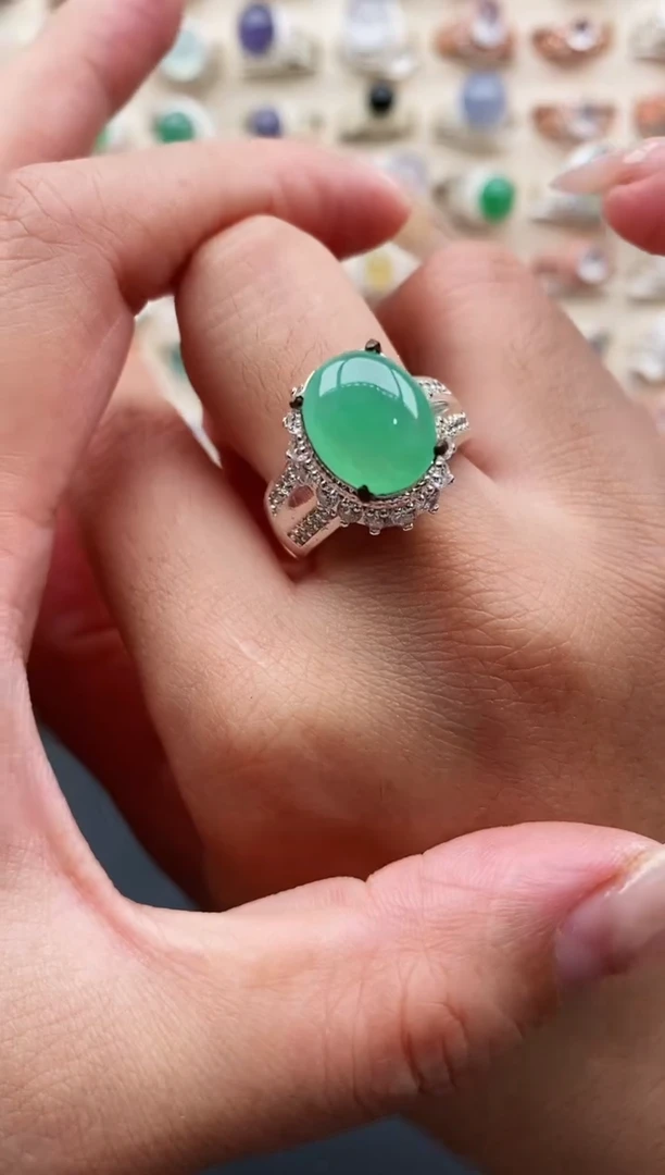 未镶嵌戒指翡翠缅甸天然A货翡翠22  10-3