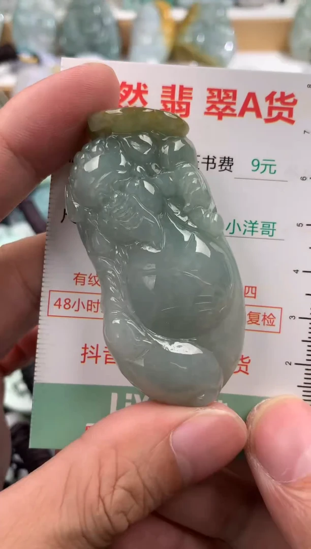 翡翠未镶嵌吊坠(不含链)1