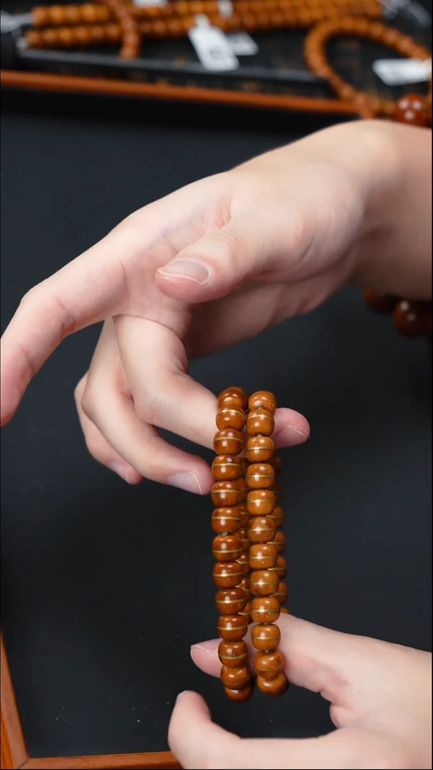 手串紫金鼠实心一线天9+