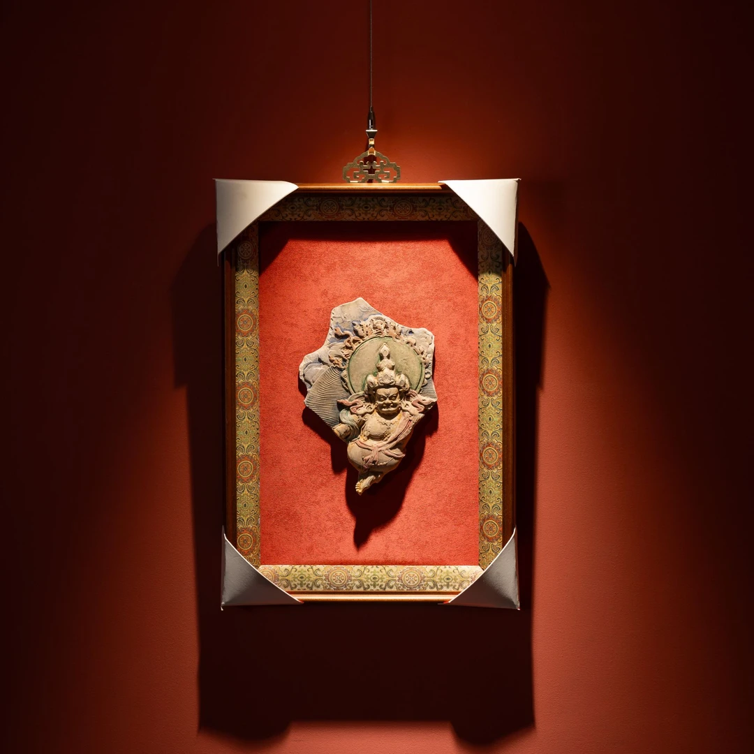 【泥好典藏】大擦擦唐卡纯手绘黄财神挂画