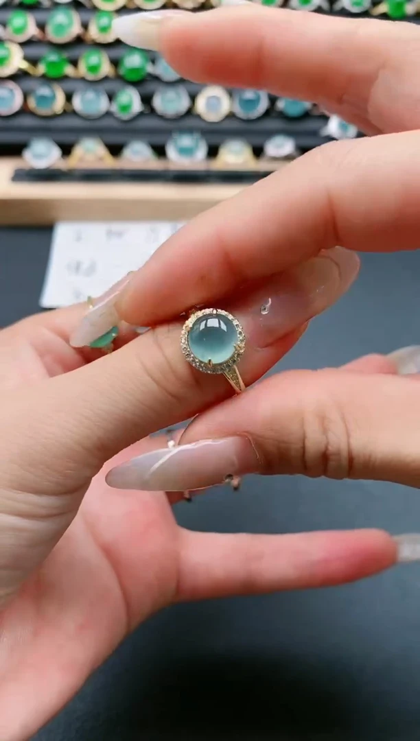 【闪购商品】翡翠戒指银S925镶嵌1111