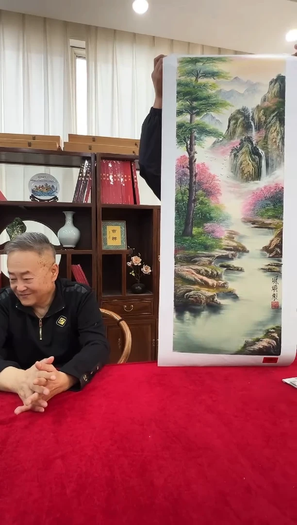 油画杨风顺老师3.3平尺山水油画作品