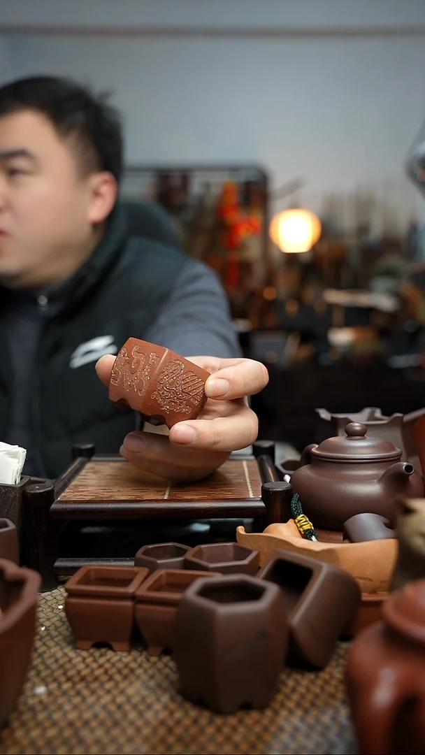 紫砂花盆長木軒精品紫砂