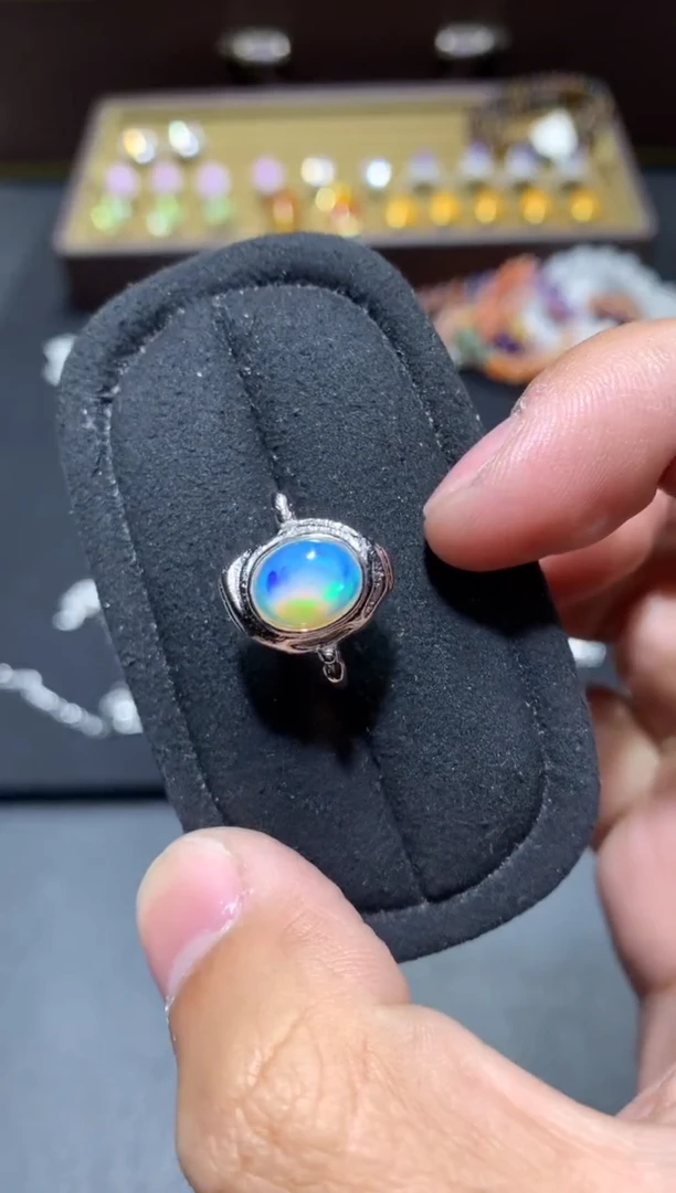 未镶嵌欧泊戒指G01