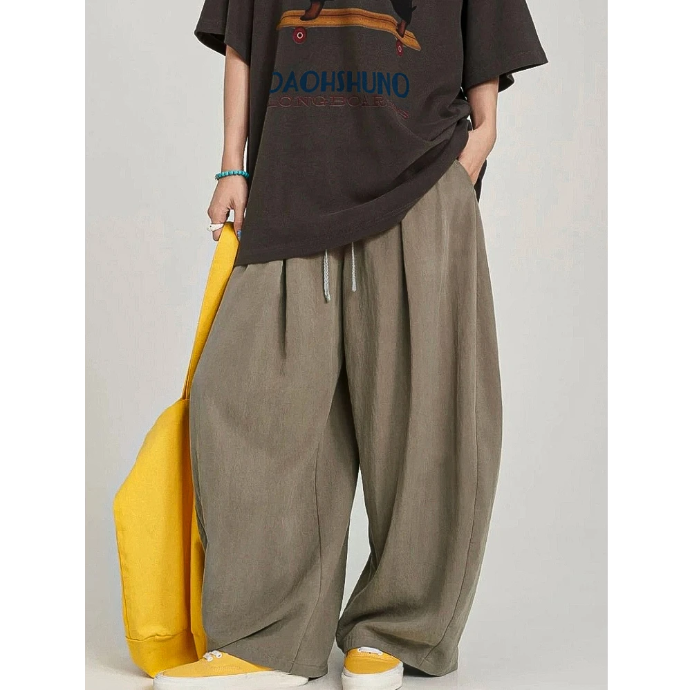 【绮梦】夏季美式短袖休闲宽松印花腊肠狗T恤中腰显瘦宽松百搭长裤