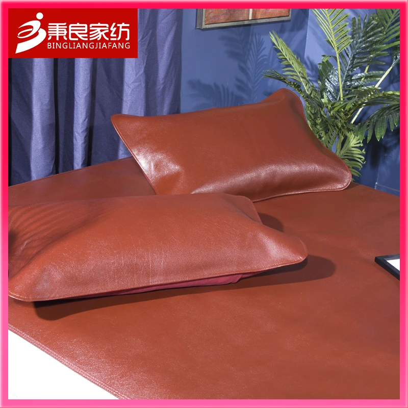 全网热销古法牛皮席清水天然头层水牛皮凉席软硬适中保真牛皮席子