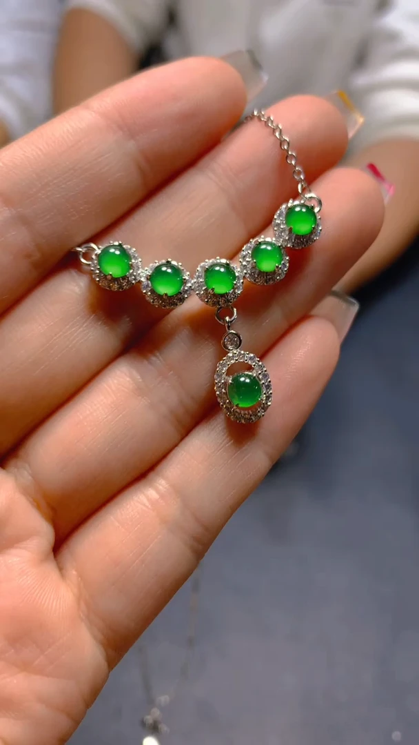 【闪购商品】翡翠未镶嵌项链0649152727/多样性发一