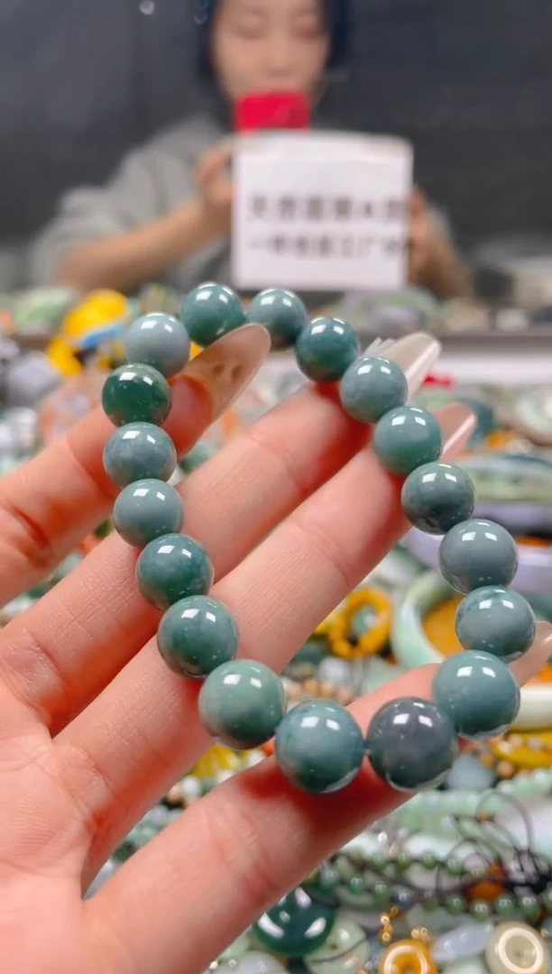 【闪购商品】翡翠颈饰未镶嵌10MM/E/翡翠A货一图一物