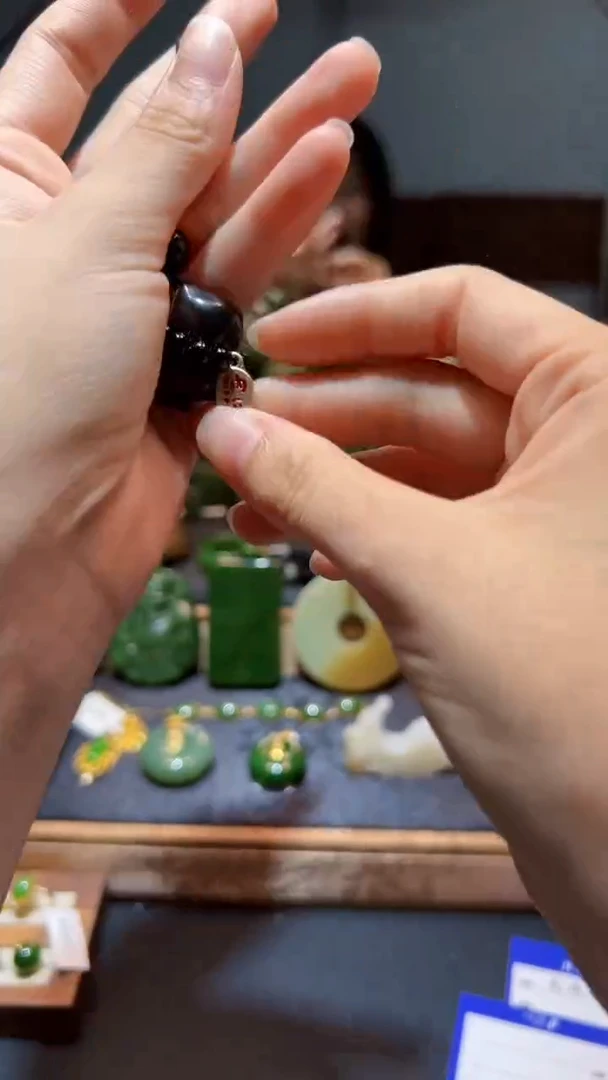 黑曜岩未镶嵌车挂1