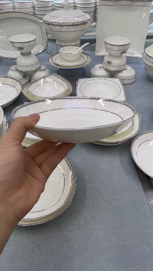 骨瓷玲珑8饭3个