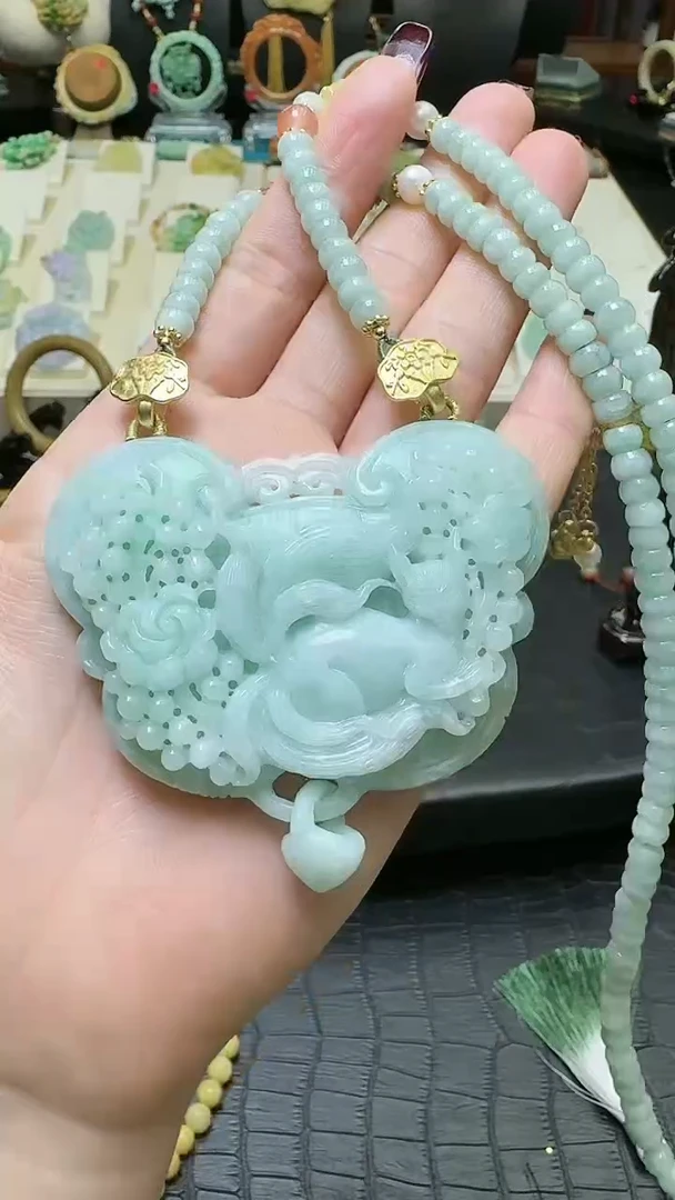 【闪购商品】翡翠颈饰未镶嵌翡翠毛衣链