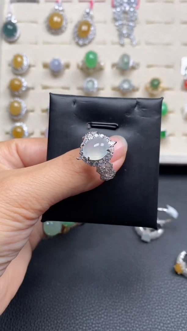 【闪购商品】翡翠戒指银S925镶嵌11111