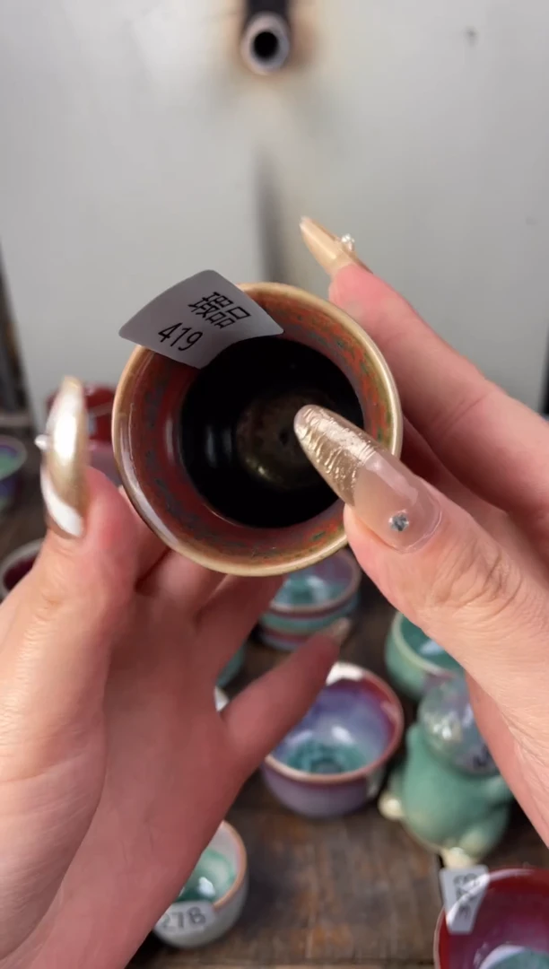 【闪购商品】摆件钧瓷手工茶器窑变