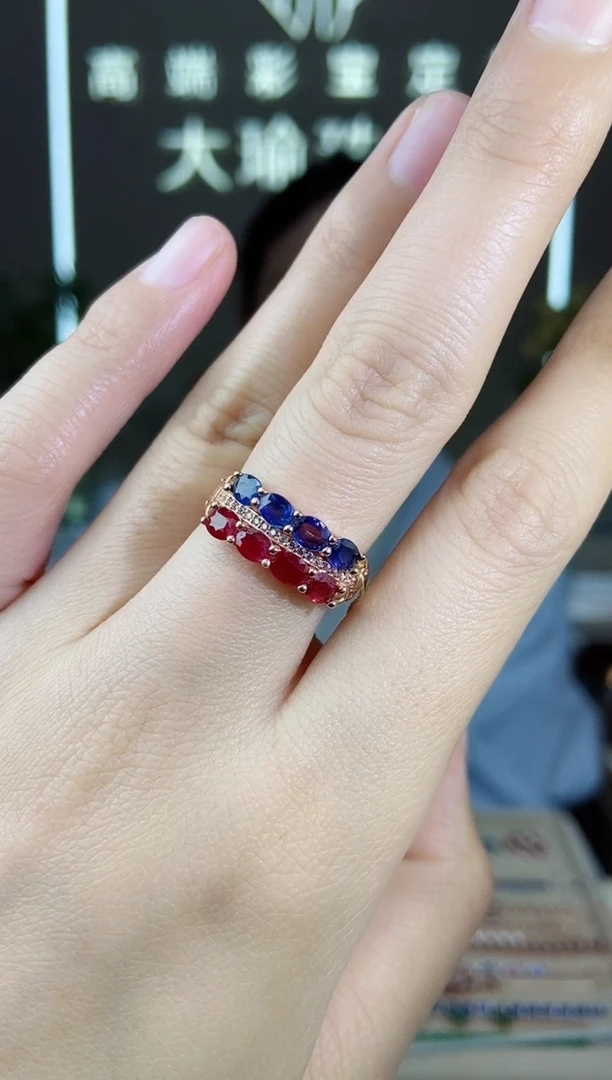 【闪购商品】红宝石手饰银S925镶嵌手饰