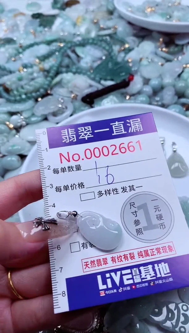 翡翠未镶嵌吊坠(不含链)2661